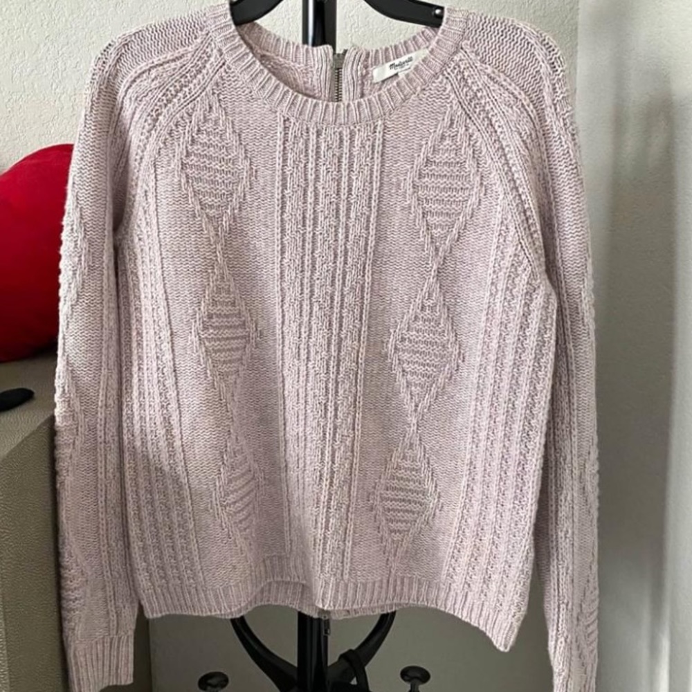 Madewell Zipper Back Sweater